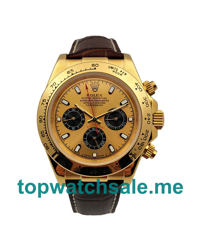 UK Champagne Dials Gold Rolex Daytona 116518 Replica Watches