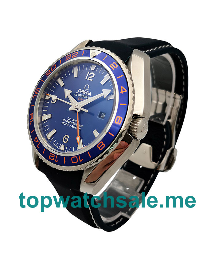 UK Blue Dials Steel Omega Seamaster Planet Ocean 232.32.44.22.03.001 Replica Watches