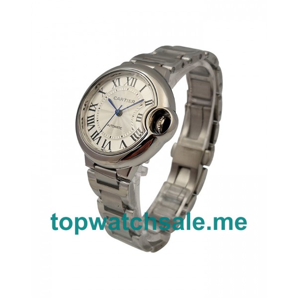 UK Silver Dials Steel Cartier Ballon Bleu W6920071 Replica Watches