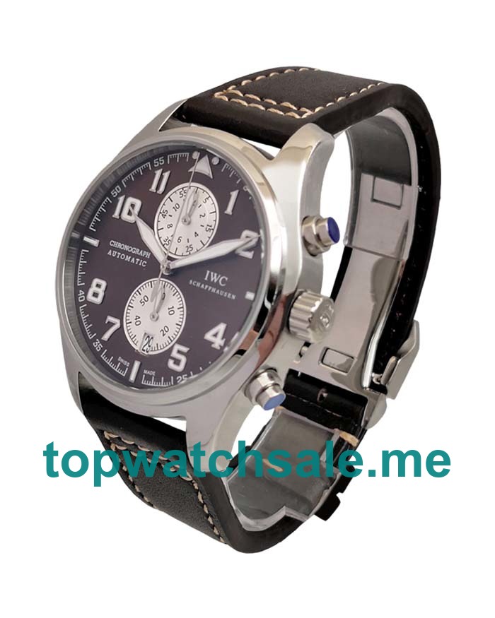 UK Black Dials Replica IWC Pilots IW387806 Watches With Arabic Numerals