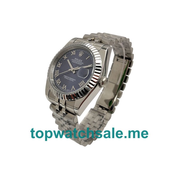 UK Blue Dials Steel And White Gold Rolex Datejust 116234 Replica Watches