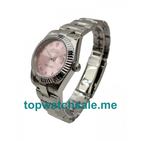 UK Pink Dials Steel And White Gold Rolex Datejust 178274 Replica Watches