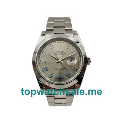 UK Silver Dials Steel Rolex Datejust II 116300 Replica Watches