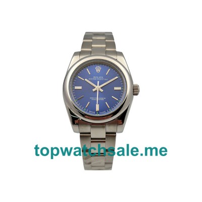 UK Blue Dials Replica Rolex Oyster Perpetual 177200 Steel Watches