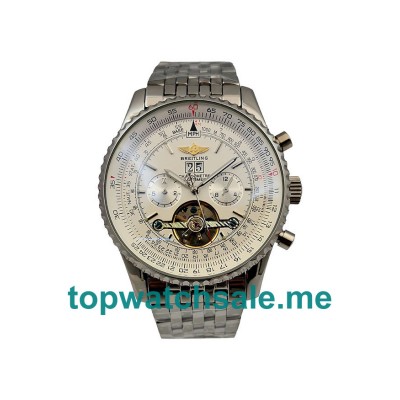 UK White Dials Steel Breitling Navitimer World A24322 Replica Watches