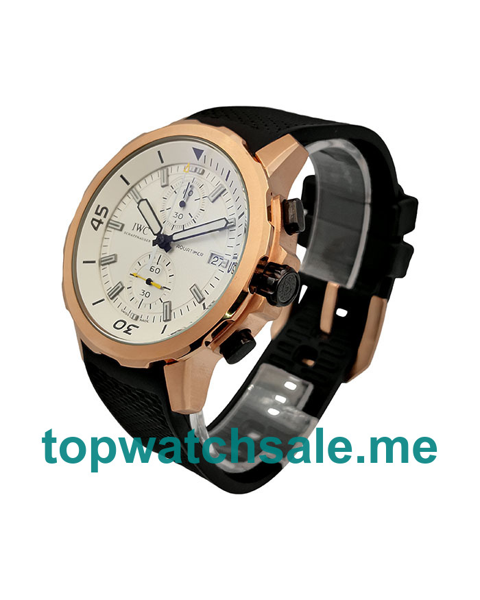 Waterproof Fake IWC Aquatimer IW329001 Watches UK Made From 18K Rose Gold