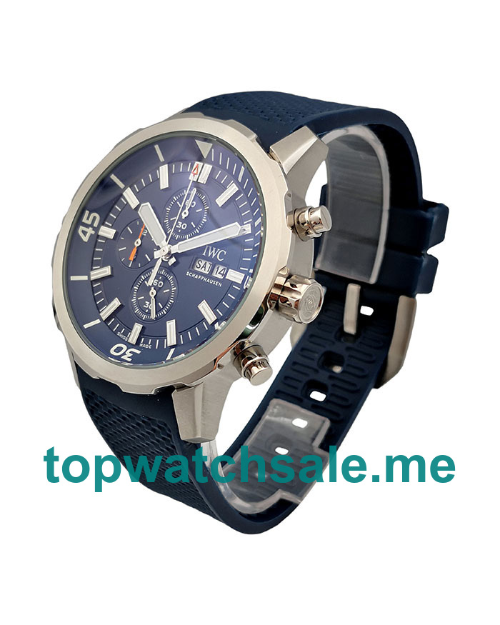 UK Blue Dials Steel IWC Aquatimer IW329003 Replica Watches