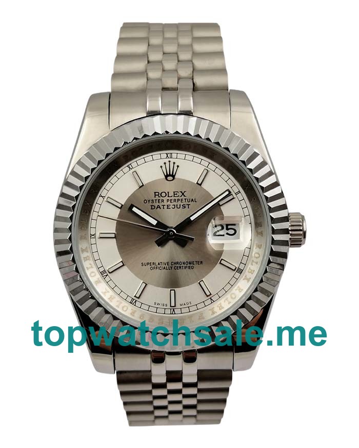 UK Silver Dials Steel Rolex Datejust 116234 Replica Watches