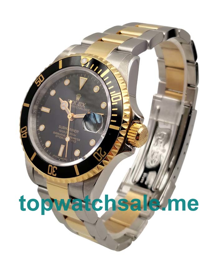 UK Black Dials Steel And Gold Rolex Submariner 116613 LN Replica Watches