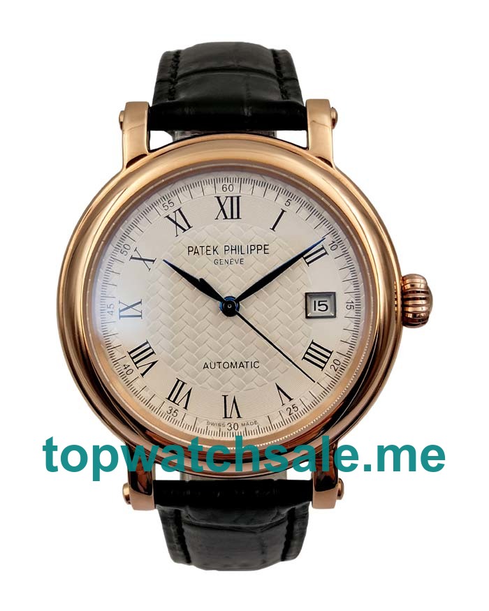 UK White Dials Rose Gold Patek Philippe Calatrava 5296R Replica Watches