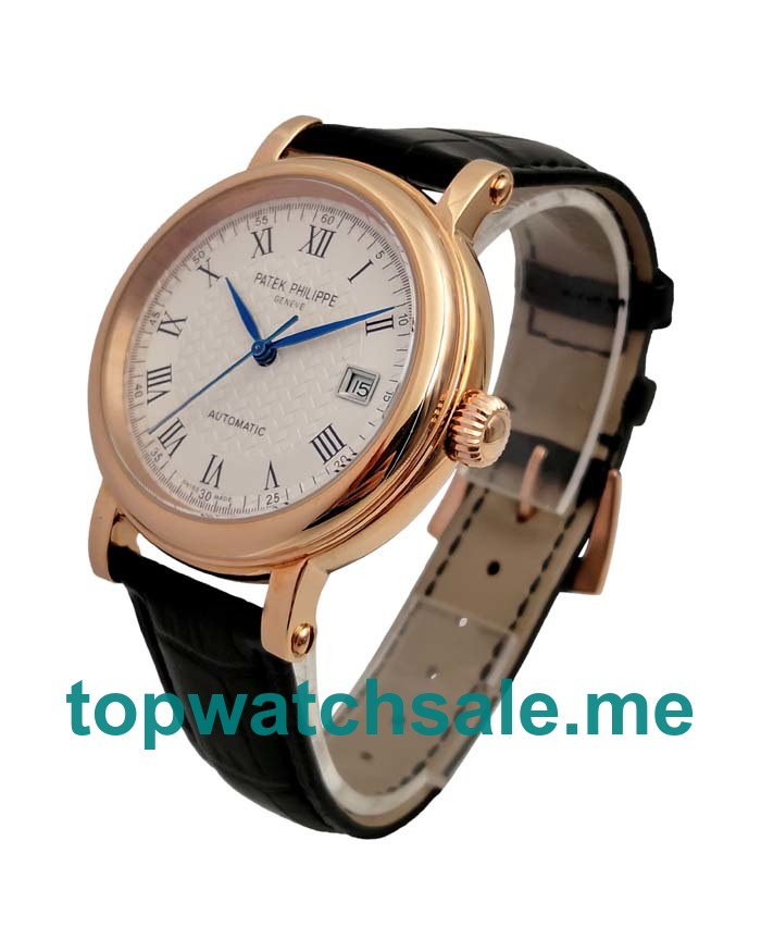 UK White Dials Rose Gold Patek Philippe Calatrava 5296R Replica Watches