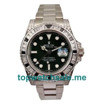 UK Black Dials Steel Rolex GMT-Master II 116710LN Replica Watches