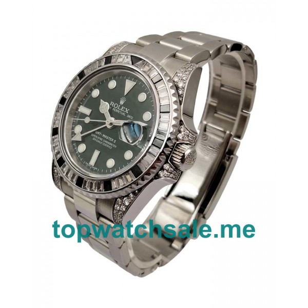 UK Black Dials Steel Rolex GMT-Master II 116710LN Replica Watches