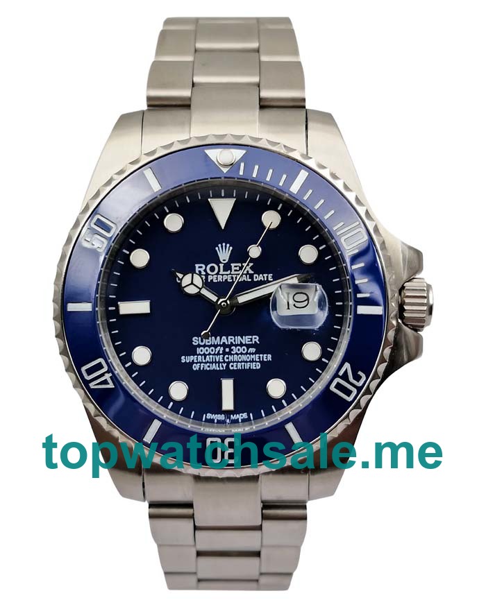 UK Blue Dials Steel Rolex Submariner 116619 LB Replica Watches