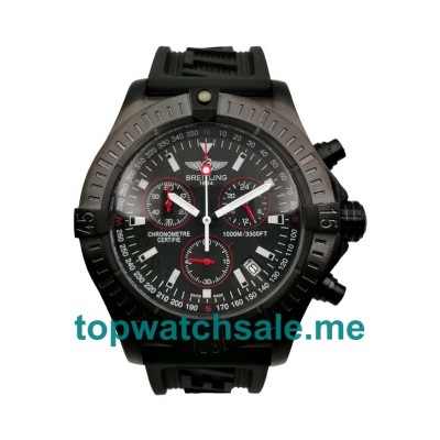 UK Black Dials Black Steel Breitling Avenger Seawolf Chrono M73390 Replica Watches