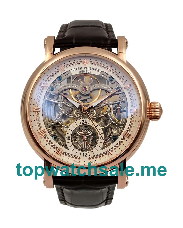 UK Skeleton Dials Rose Gold Patek Philippe Grand Complications 54219 Replica Watches