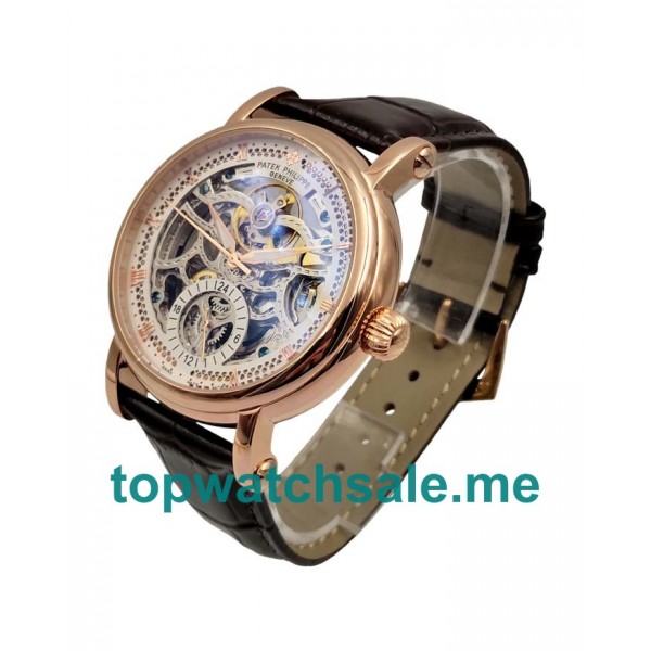 UK Skeleton Dials Rose Gold Patek Philippe Grand Complications 54219 Replica Watches