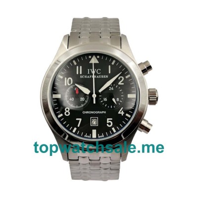 UK Black Dials Steel IWC Pilots 54296 Replica Watches