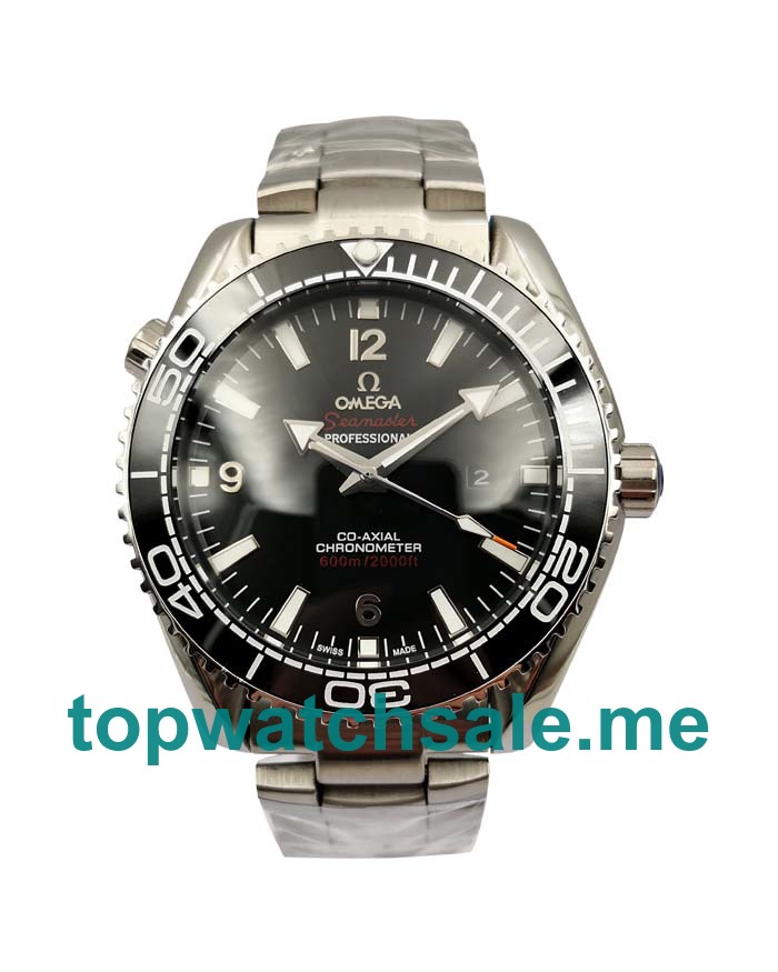 UK Black Dials Steel Omega Seamaster Planet Ocean 215.30.44.21.01.001 Replica Watches