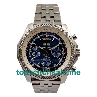 UK Blue Dials Steel Breitling Bentley 6.75 A44362 Replica Watches