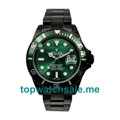 UK Green Dials Black Steel Rolex Submariner 116610 LV Replica Watches