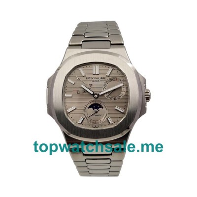 UK Gray Dials Steel Patek Philippe Nautilus 5712/1A Replica Watches