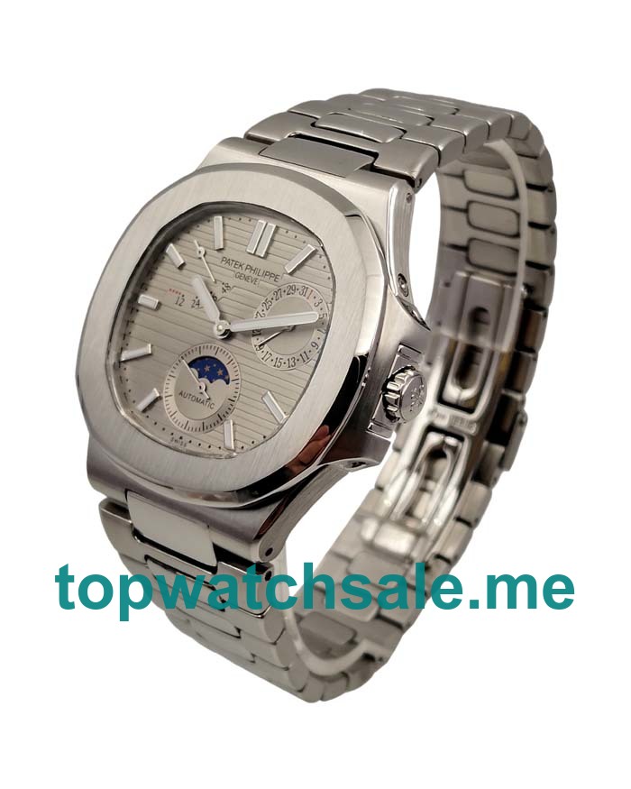 UK Gray Dials Steel Patek Philippe Nautilus 5712/1A Replica Watches