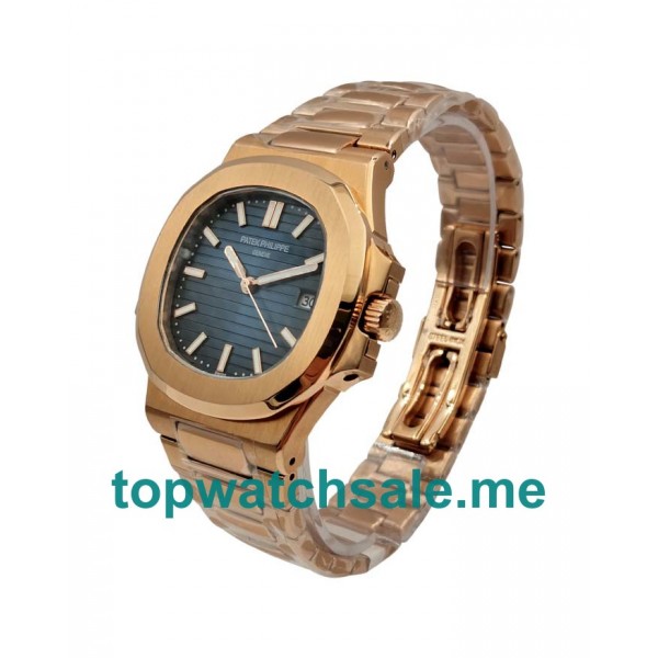 UK Blue Dials Rose Gold Patek Philippe Nautilus 5711/1R Replica Watches