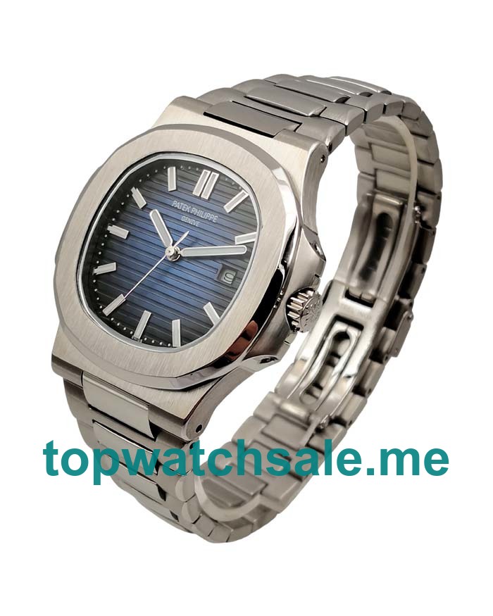 UK Blue Dials Steel Patek Philippe Nautilus 5711A Replica Watches