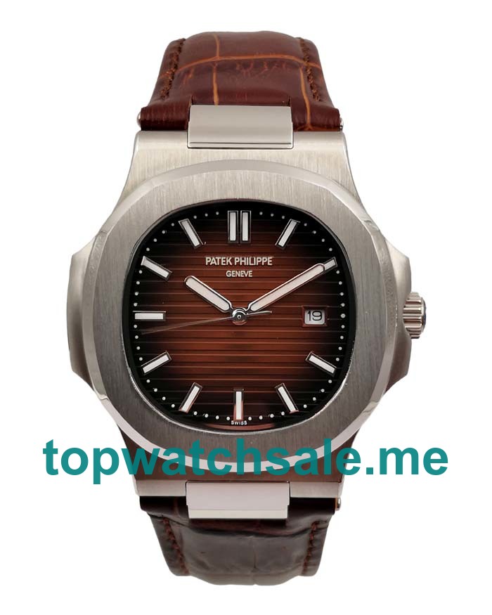 UK Brown Dials Steel Patek Philippe Nautilus 5711G Replica Watches