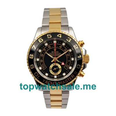 UK Black Dials Steel And Gold Rolex Yacht-Master II 116681 Replica Watches