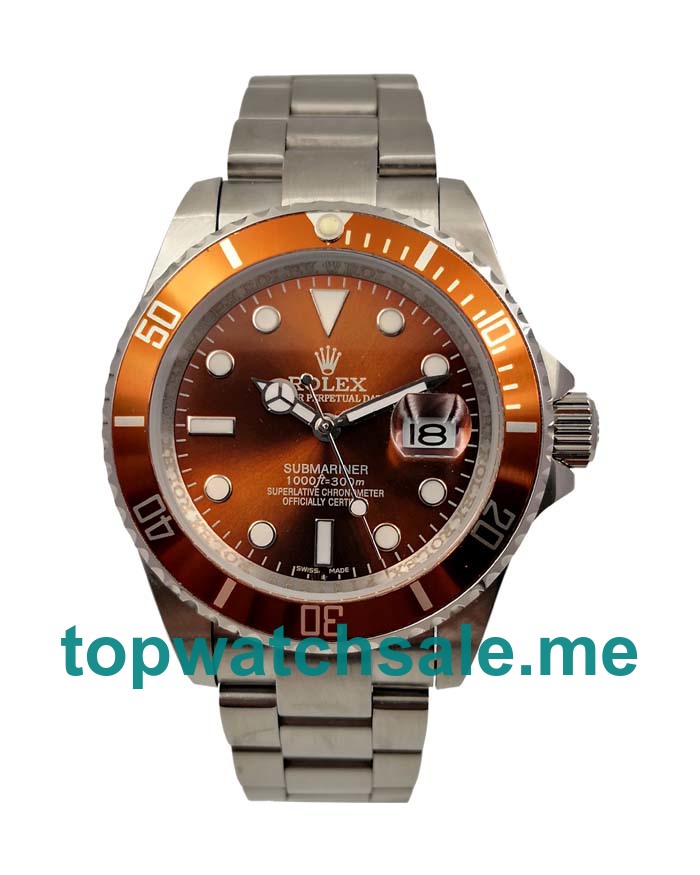 UK Brown Dials Steel Rolex Submariner 116610 Replica Watches