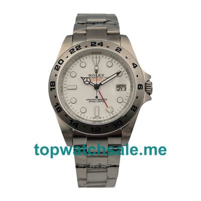 UK White Dials Steel Rolex Explorer II 216570 Replica Watches