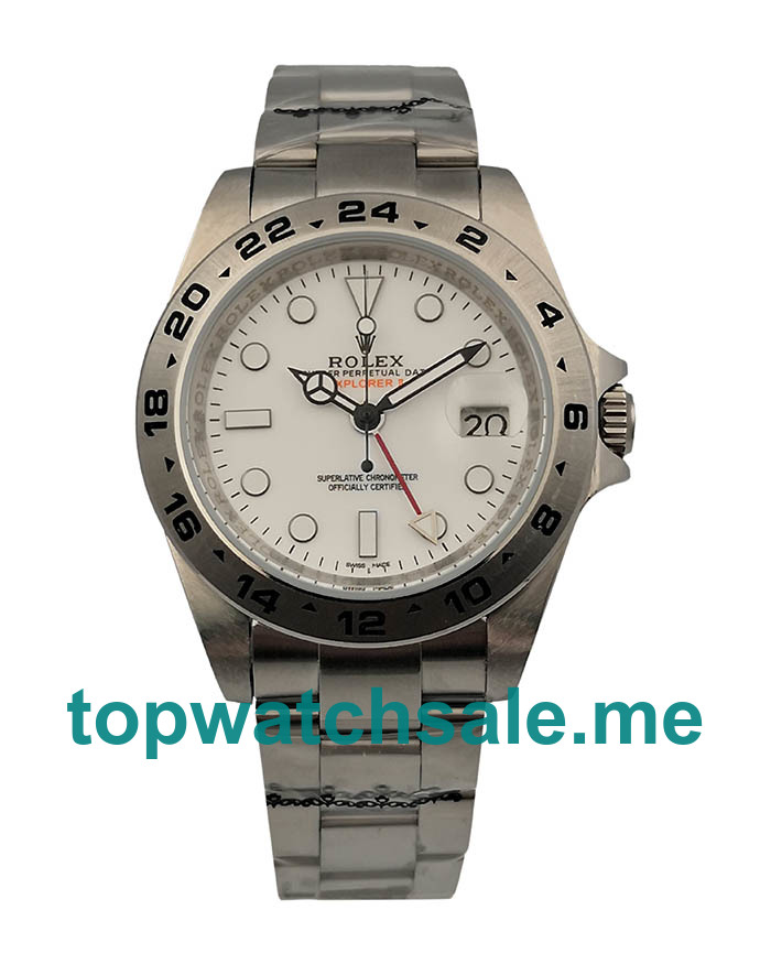 UK White Dials Steel Rolex Explorer II 216570 Replica Watches