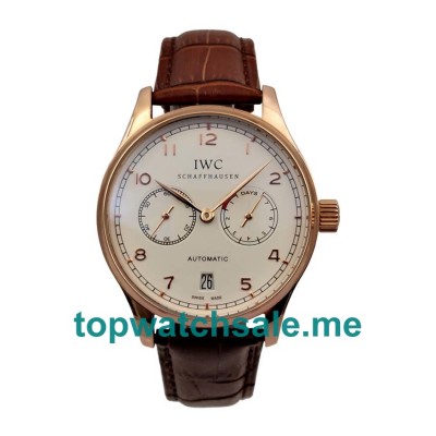 UK White Dials Rose Gold IWC Portugieser IW500113 Replica Watches