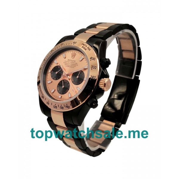 UK Champagne Dials Steel And Rose Gold Rolex Daytona 116505 Replica Watches