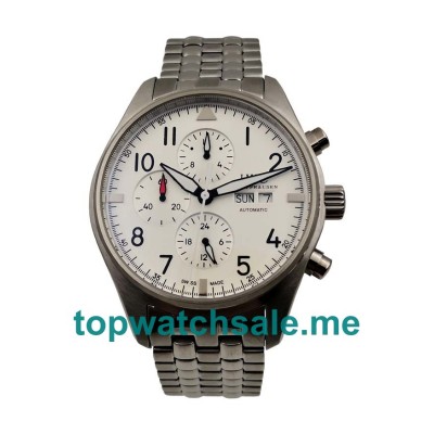 UK White Dials Steel IWC Pilots Spitfire Chronograph IW371705 Replica Watches