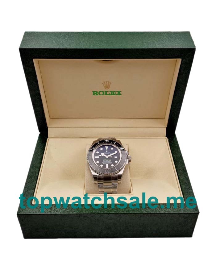 UK D-blue Dials Steel Rolex Sea-Dweller Deepsea 116660 V7 Replica Watches