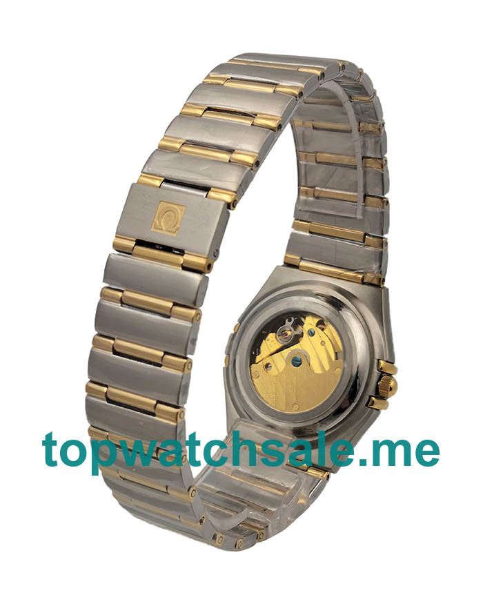 UK Golden Dials Steel And Gold Omega Constellation 1207.15.00 Replica Watches