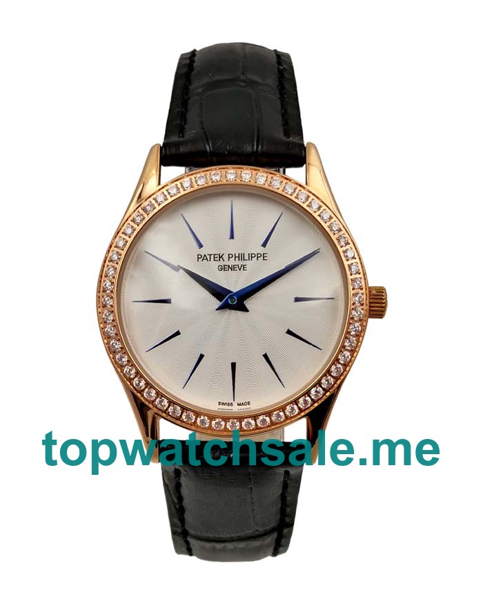 UK White Dials Rose Gold Patek Philippe Calatrava 4897R Replica Watches