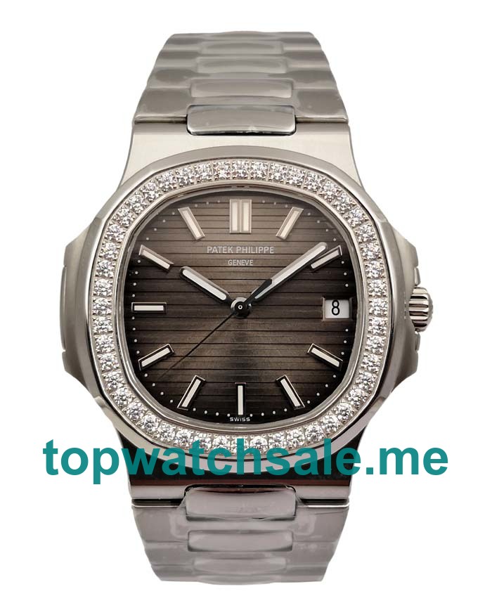 UK Gray Dials Steel Patek Philippe Nautilus 7010/1G Replica Watches