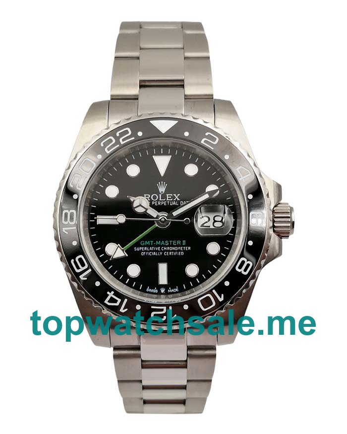 UK Black Dials Steel Rolex GMT-Master II 116710 LN Replica Watches