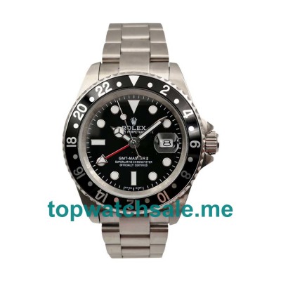 UK Black Dials Steel Rolex GMT-Master II 16710 LN Replica Watches