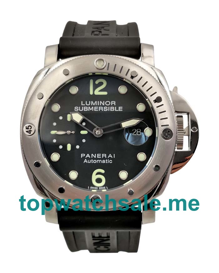 UK Black Dials Steel Panerai Submersible PAM00024 Replica Watches