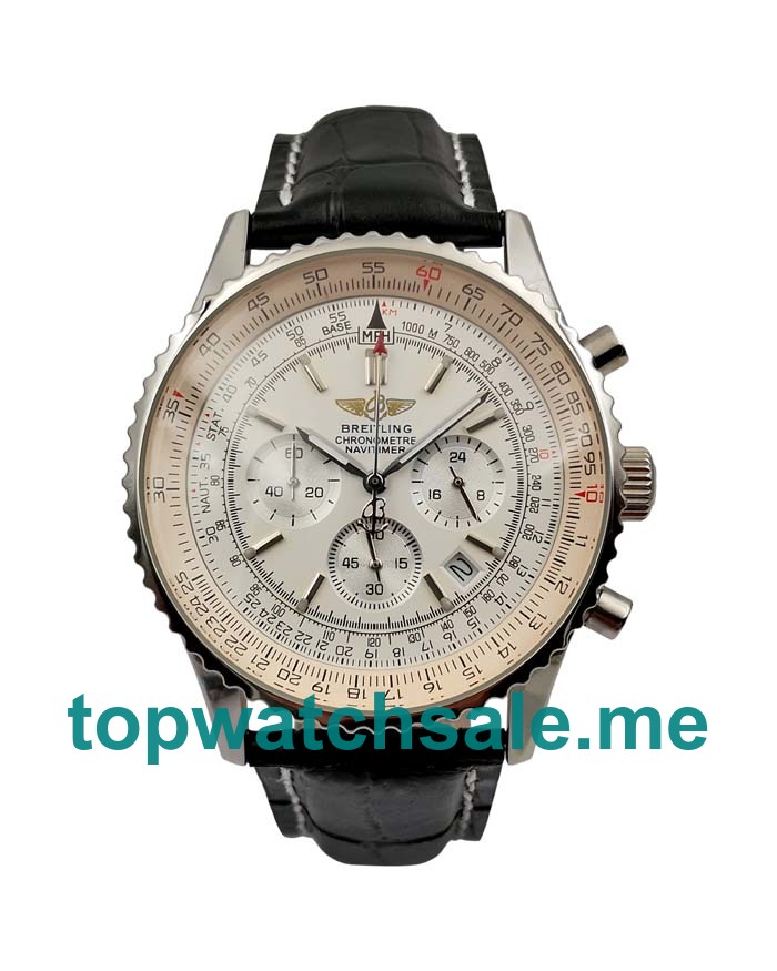 UK 42MM White Dials Breitling Navitimer A23322 Replica Watches