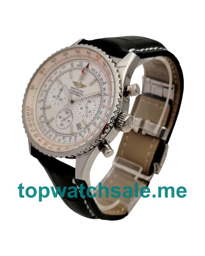 UK 42MM White Dials Breitling Navitimer A23322 Replica Watches