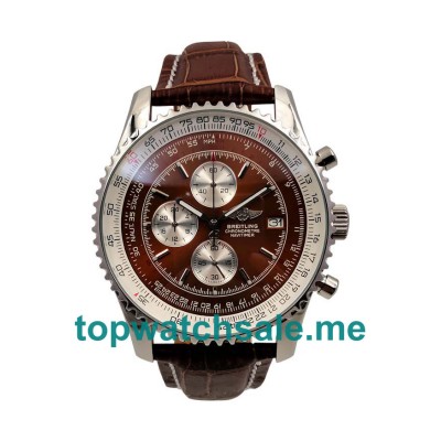 Brown Dials Fake Breitling Navitimer A24322 Watches UK Made From Stainless Steel