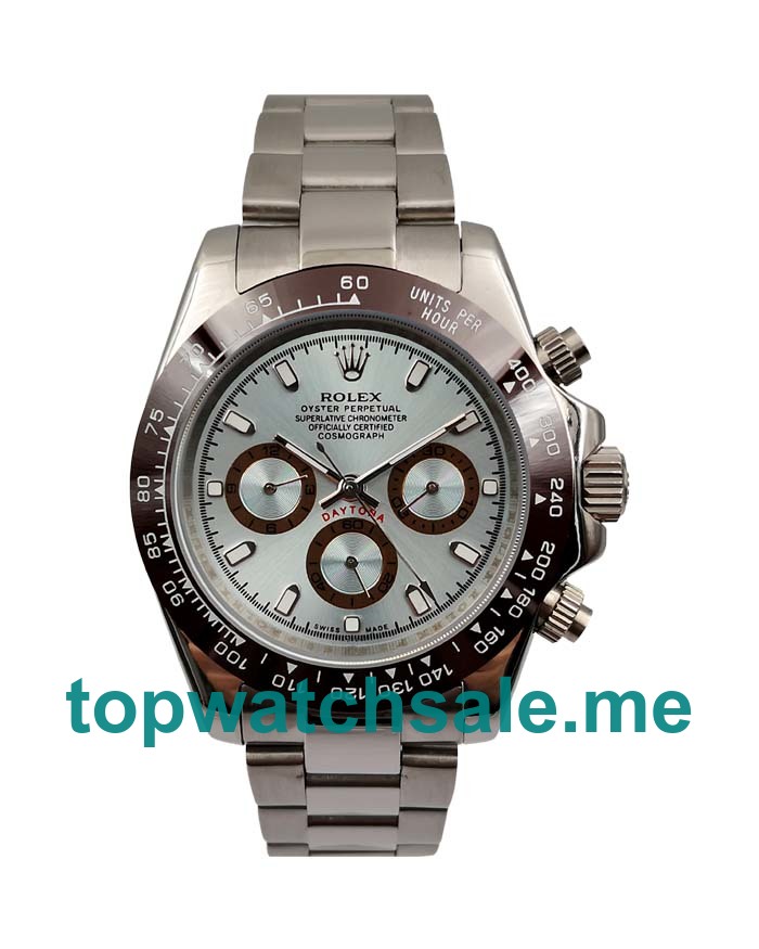 UK Ice-blue Dials Steel Rolex Daytona 116506 Replica Watches