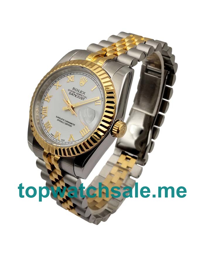 UK White Dials Steel And Gold Rolex Datejust 116233 Replica Watches