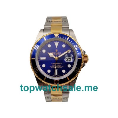 UK Blue Dials Steel And Gold Rolex Submariner 16613 Replica Watches